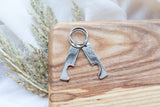 224 - Silver Plated Keychain/Bottle opener