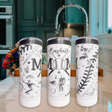 Baseball Wrap - 22oz Slim Tumbler