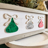 Making Seasons Sweet Chocolate Kiss Sign with Bows