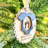 First Christmas - Baby's Footprint Keepsake Ornament