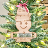 Gingerbread Money Holder Ornament or Gift Tag