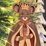 Wooden Segmented Nutcracker Collection - Shelf Sitter/Mantel Decor