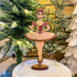 Wooden Segmented Sugar Plum Fairy - Shelf Sitter/Mantel Decor