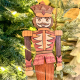 Wooden Segmented Nutcracker Soldier - Shelf Sitter/Mantel Decor