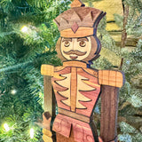 Wooden Segmented Nutcracker Soldier - Shelf Sitter/Mantel Decor
