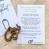 Thank you for being my Elephant Keychain