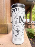 Baseball Wrap - 22oz Slim Tumbler