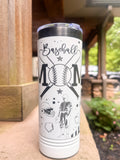 Baseball Wrap - 22oz Slim Tumbler
