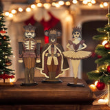 Wooden Segmented Sugar Plum Fairy - Shelf Sitter/Mantel Decor