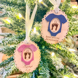 First Christmas - Baby's Footprint Keepsake Ornament