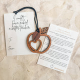 Coudn't Have Picked a Better Teacher - Symbolic Wood Tag Gift