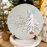 Christmas Lights Until January - 12" Round Sign
