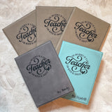 Engraved Leather Notepad