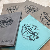 Engraved Leather Notepad