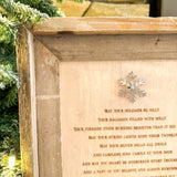 Kid on Christmas Rustic Wooden Sign