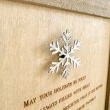 Kid on Christmas Rustic Wooden Sign