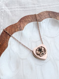 Personalized Heart Urn Necklace | Fingerprint, Paw Print & Memorial Jewelry