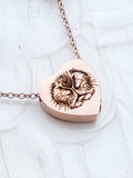 Personalized Heart Urn Necklace | Fingerprint, Paw Print & Memorial Jewelry