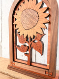 Sunflower Wood Decor | Segmented Wood Fall Accent