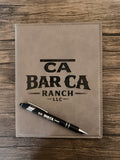 Engraved Leather Notepad