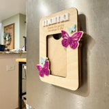 "Wings to Fly" Wooden Mini-Photo Frame with Magnet or Visor Clip
