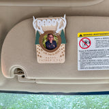 "You are My Sunshine" Wooden Mini-Photo Frame with Magnet or Visor Clip