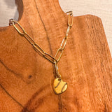 Petite Heart Paperclip Chain Bracelet