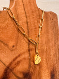 Petite Heart Paperclip Chain Bracelet