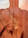 Petite Heart Paperclip Chain Bracelet