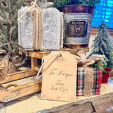 Gift From Santa - Large Wooden Personalized Tag