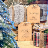 Gift From Santa - Large Wooden Personalized Tag