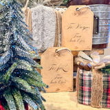 Gift From Santa - Large Wooden Personalized Tag