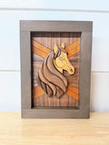 Riley the Horse - Segmented Wood Art
