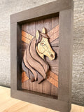 Riley the Horse - Segmented Wood Art