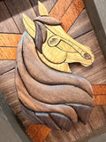 Riley the Horse - Segmented Wood Art