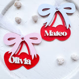 Preppy Cherries Valentines Day Gift Tags