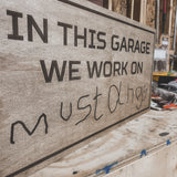 Custom Handwriting Box Framed Sign