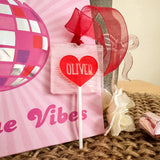 Heart Lollipops Valentines Day Gift Tags