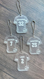 Acrylic Sports Jersey Bag Tag