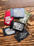 Engraved Metal Notch Wallets