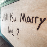 Custom Handwriting Box Framed Sign