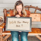 Custom Handwriting Box Framed Sign