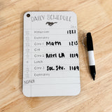 Daily Schedule Locker Magnet