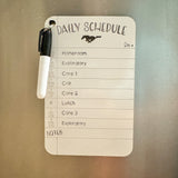 Daily Schedule Locker Magnet