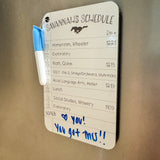 Daily Schedule Locker Magnet