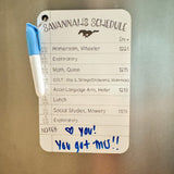 Daily Schedule Locker Magnet