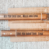 Engraved Bamboo Barbeque Tools