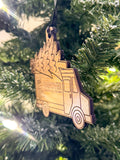 Snack Town Christmas Truck Ornament