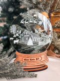 Snack Town Snow Globe Shelf or Mantel Sitters