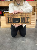 "There's no Place Like Home" Salvaged Wood Sign